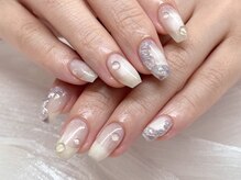 エムエムドットネイル(mm.nail)/【持込120】つぶつぶ紫陽花水滴