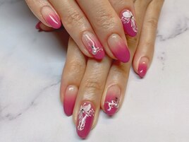 【パラジェル】フラワーネイル