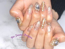 【自爪ネイル】ゴールドネイル