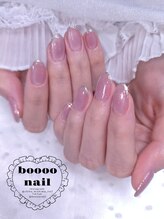 ブーネイル(boooo nail)/マグラメフレンチネイル♪