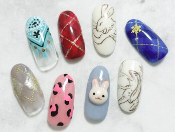 エスディーネイルズ(sd nails)の写真/手描きから、３Dアート、流行のデザインを楽しめるサロン♪持ち込み画像OK、お好みのネイルデザインに！