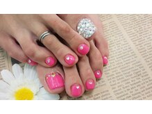 ネイルサロン ビビ(bibi)/ピンクな華やかnail