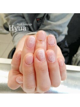 ネイルラウンジ ヒュア(Nail Lounge Hyua)/たらしこみお花