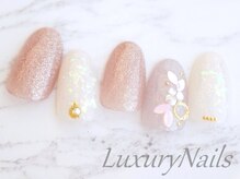 ラグジュアリーネイルズ タカダノババ(Luxury Nails Takadanobaba)/キラキラ*リーフアート