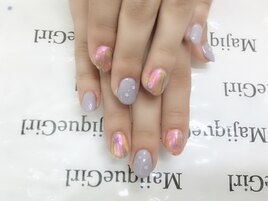【水玉ネイル】