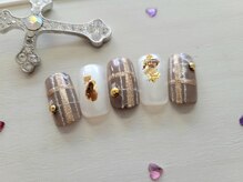 ネイルサロンカリプソ(Nail Salon Calypso 2)/くすみカラーチェックデザイン