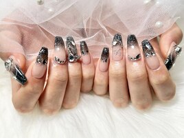 ブラックラメグラデーション★