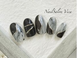 大理石ネイル♪