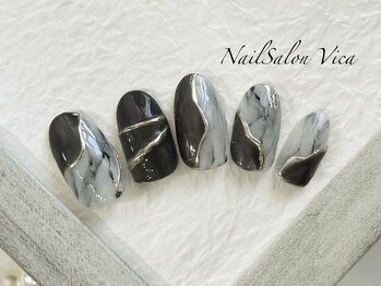 大理石ネイル♪