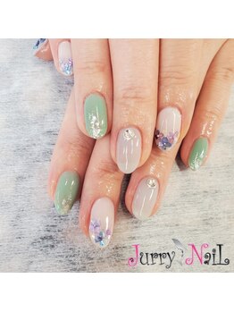 ジュリーネイル 所沢店/紫陽花アート