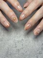 トゥルーネイル アンド アイ 横浜店(TRU NAIL & EYE) カラーフレンチとお花の組み合わせ可愛いくておすすめです♪