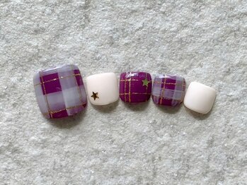 ラテネイル(Latte Nail)/Checked &nbsp;Design