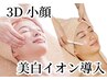 【秋肌リセットコース】3D肌診断付き★小顔リンパ×美白イオン導入×毛穴洗浄