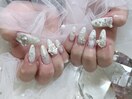 雪の結晶ネイル