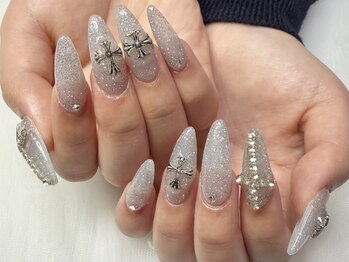 ミエルドビジューネイル(Miel de Bijou NAIL)/スカルプ/ロングネイル/長さ出し