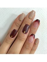 アイラッシュアンドネイル専門店 クラル(CURAR)/秋ネイル￥7980