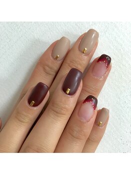 アイラッシュアンドネイル専門店 クラル(CURAR)/秋ネイル¥7980