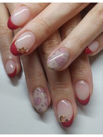 赤フレンチ&レオパード
