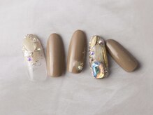 ネイルプラザ 河原町OPA店(NAIL PLAZA)/キラキラシェル埋め尽くしネイル