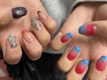 アトリエ フェム(atelier.fem)/非対称ネイル