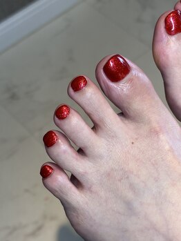 red glitter