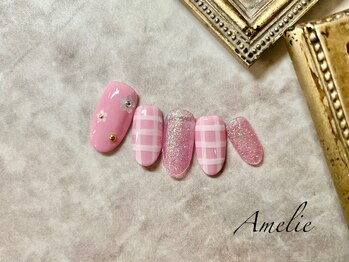 アメリ(Amelie)/花/ワンカラー/ギンガムチェック