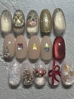 クリスマス定額ネイル