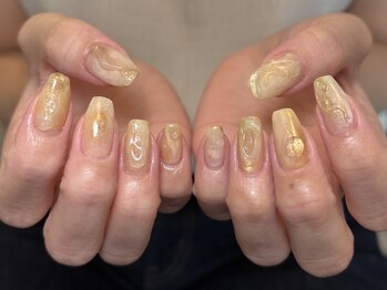 バニーユーネイル(Bunny U nail)の写真/質感や色味にこだわるアートが人気。理想に合わせて仕上げる、ワンランク上のデザイン力にリピーター多数！