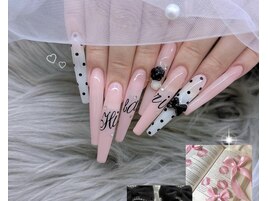 リボン ドット イニシャル