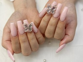 スカルプ/ロングネイル/長さ出し