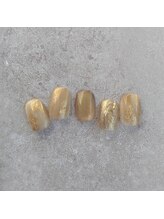 マノ(mano)/大人っぽいベージュネイル