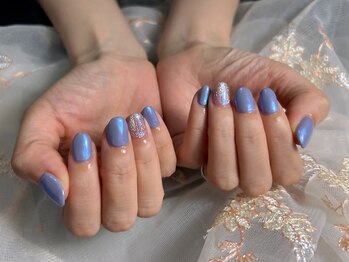 ネイル ミュー(nail myuu)/ワンカラー＋ニュアンスデザイン