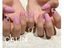 pinkフレンチアートネイル
