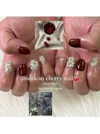 ストーン埋め尽くしネイル