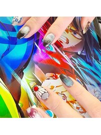 鬼滅の刃　アートネイル