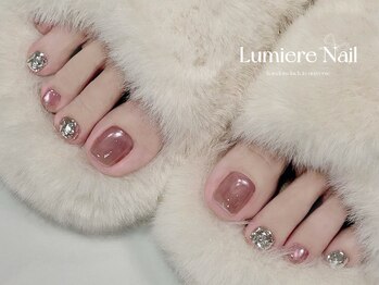 ルミエール ネイル モンナカ(Lumiere Nail Monnaka)/オンブレフレンチ/冬ネイル