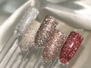 キラキラフラッシュネイル