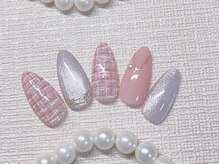 キラキラネイル 川口 南鳩ヶ谷店/ツイードネイル/マグネット