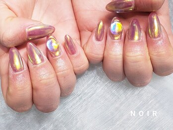 ノワールネイル 関内駅前(NOIRNAIL)/オーロラミラーネイル