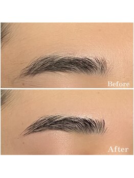 眉毛男子 新宿店/本日のBefore after