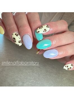 スマイル ネイル ラボラトリー(Smile nail laboratory)/春なレオパードネイル