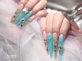 Tiffany blue nail /スカルプ