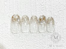 エムズネイルアイラッシュ(M's nail eyelash)/定額Bコース《ラメグラシェル》