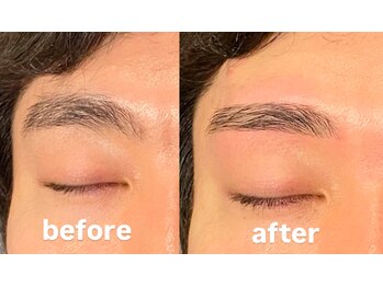 トップルック 横浜店(TOP LOOK)/メンズ眉毛ビフォーアフター