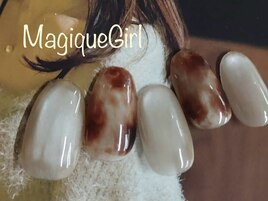 【ほっこりべっ甲ネイル】