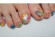 マジョラム ネイル(Marjoram Nail)の写真/持ち込みデザインもOK!シンプルフットネイルや手描きアートまで種類豊富☆