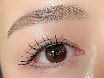 アイラッシュサロン ブラン イオンモール堺鉄砲町店(Eyelash Salon Blanc)の写真/【超軽量!モチUP!フラットラッシュ】まつげに密着する形状で負担を軽減し付け心地◎束感まつげ仕上げも★