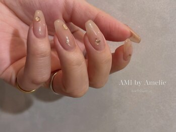 アミ バイ アメリ(AMI by Amelie)/ピンクブラウンネイル:mikako
