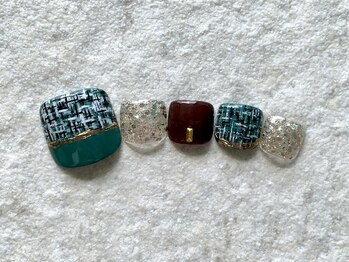 ラテネイル(Latte Nail)/Tweed Design