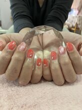 チェリーブロッサム(A CHERRY BLOSSOM)/オレンジぷっくりアート